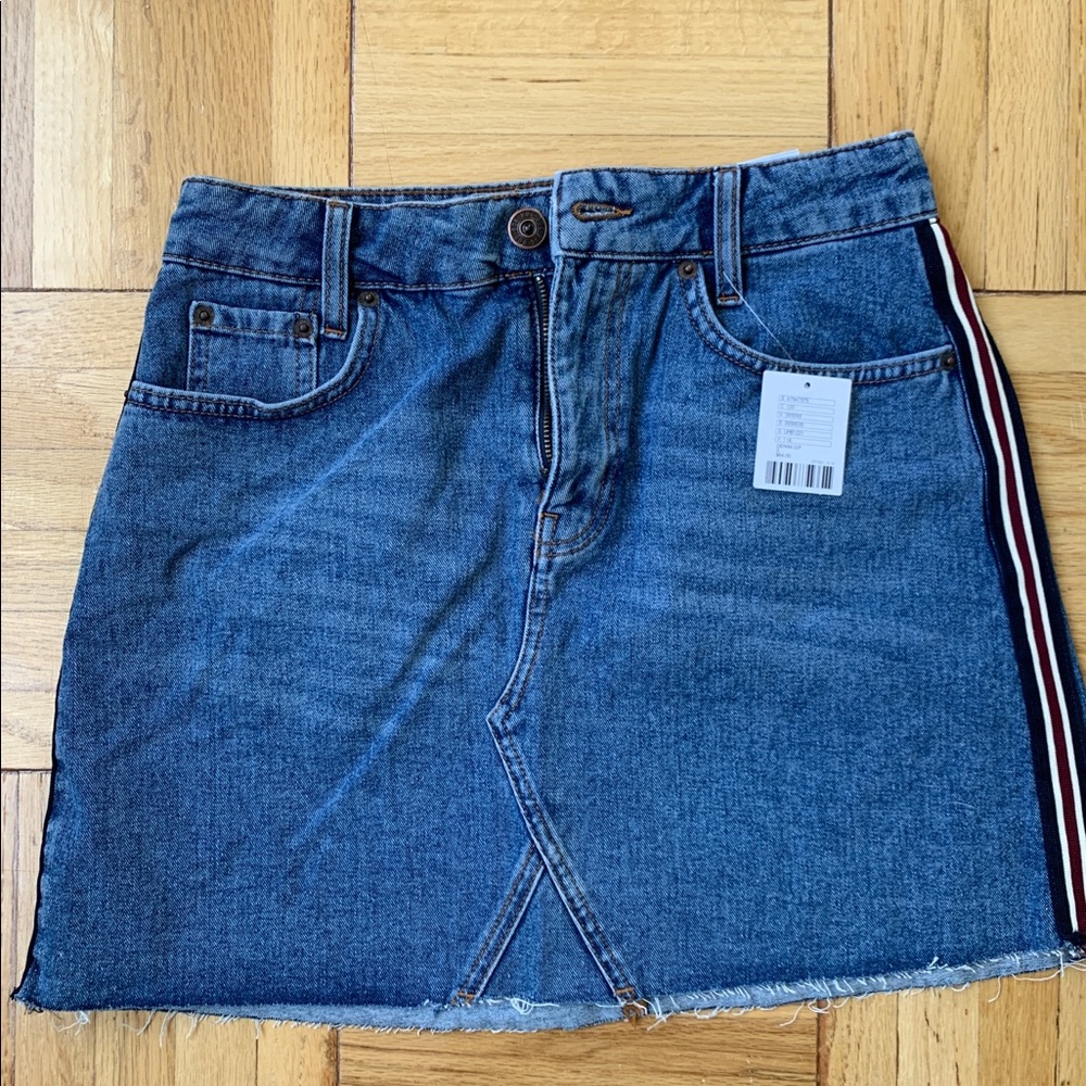 NWT BDG Denim Skirt with Side Stripe